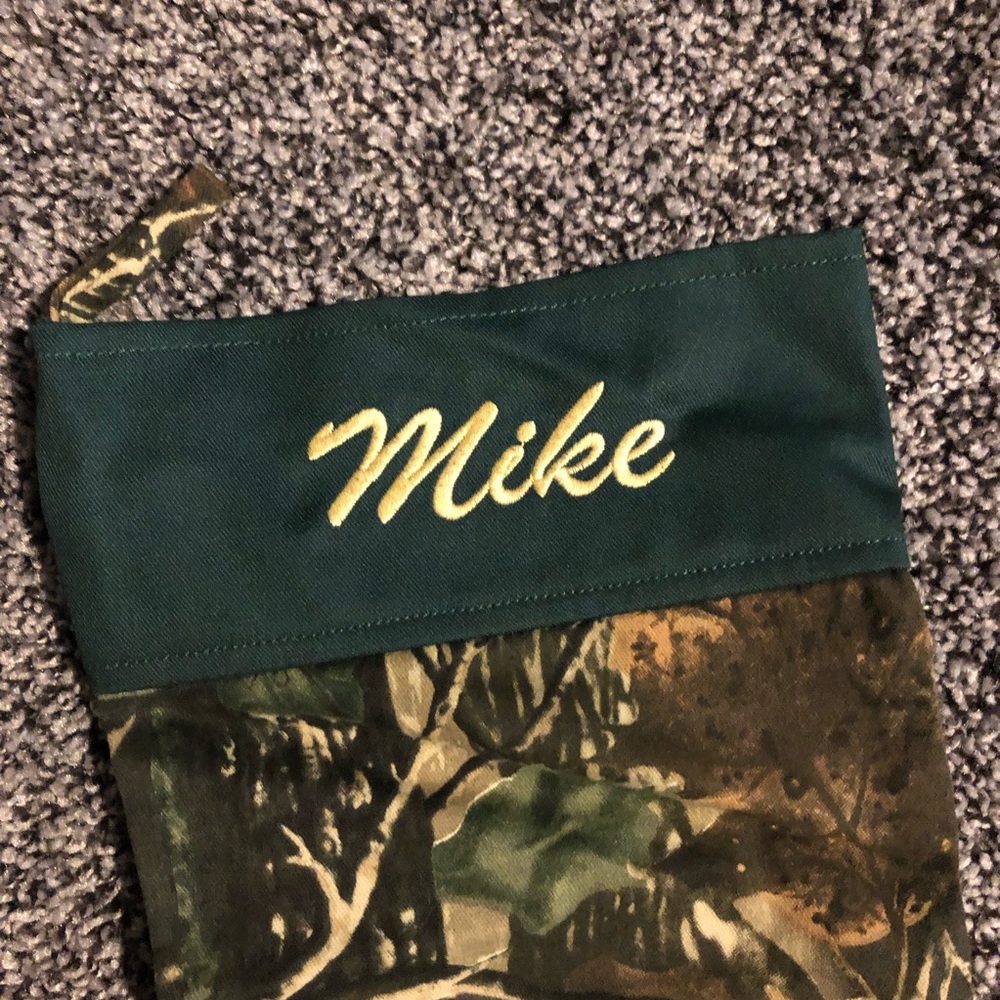 ❌SOLD❌ “Mike” Embroidered Realtree Camo Stocking - Picture 2 of 3